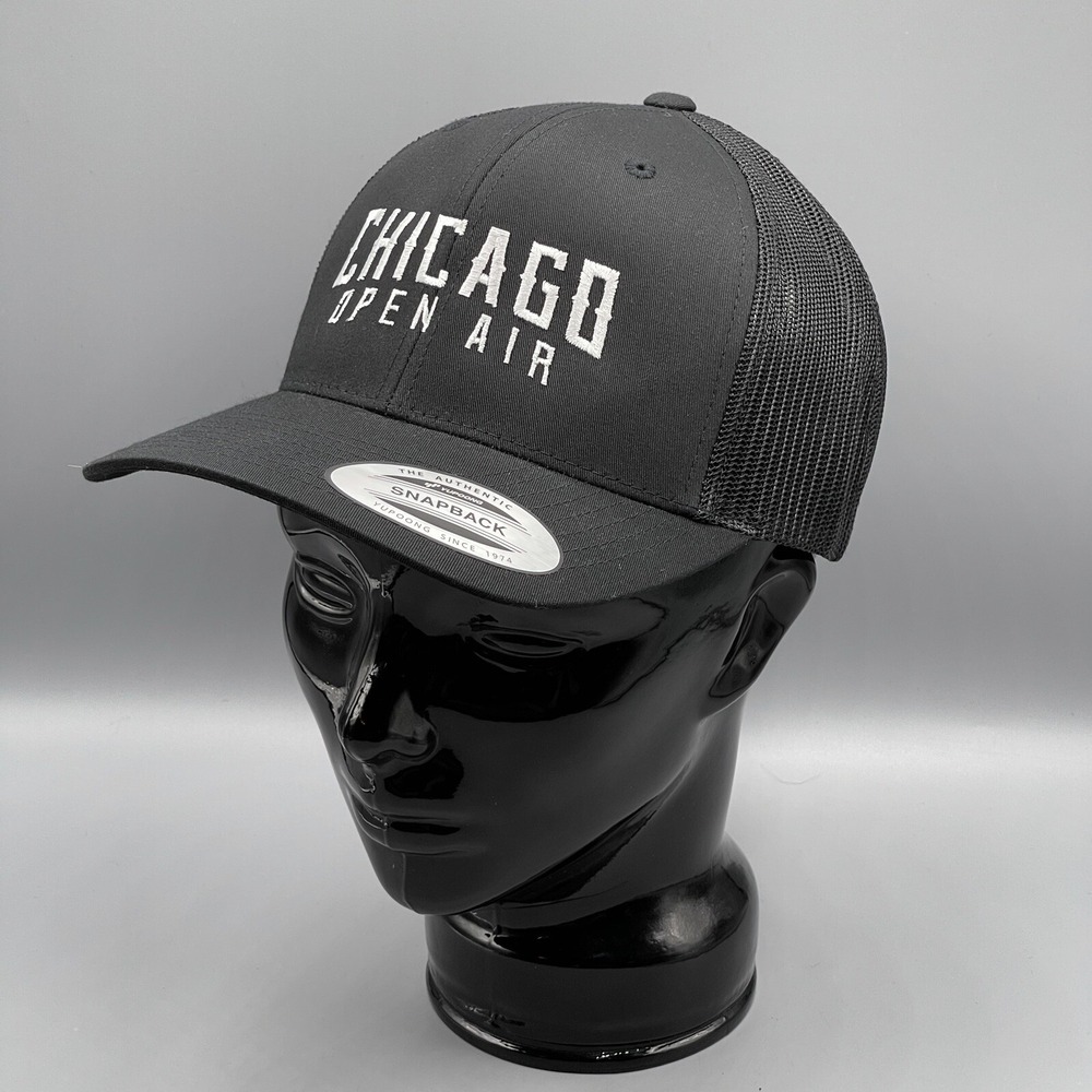 Chicago Baseball Cap Men's Open Air Concert Hat Rock Adjustable Music Festival - Picture 2 of 8